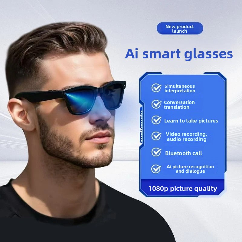 3200W AI Smart Glasses with Bluetooth Translation Camera